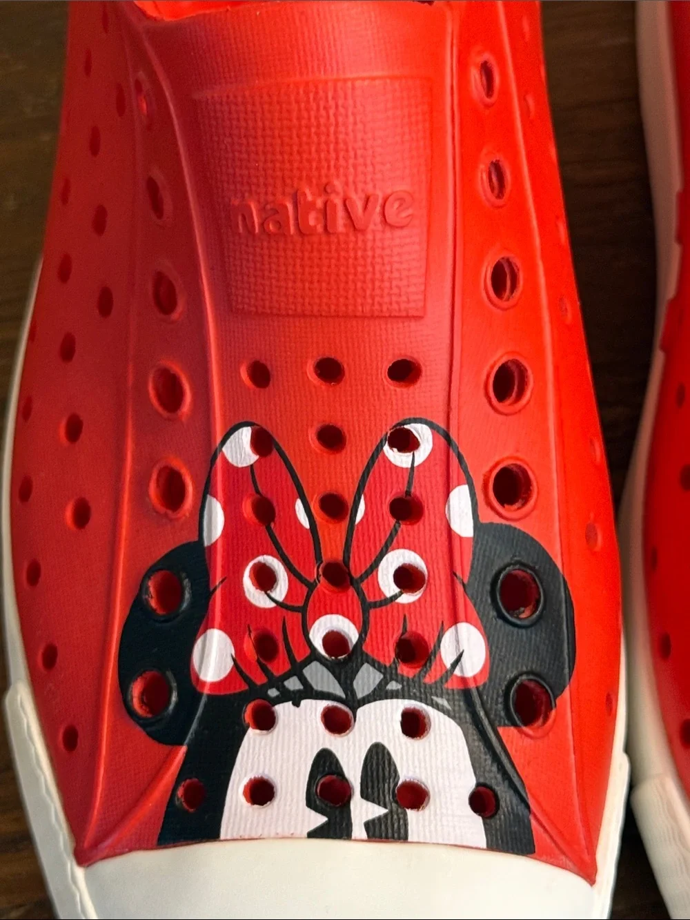 Native X Disney Collaboration Minnie Jefferson Slip Ons